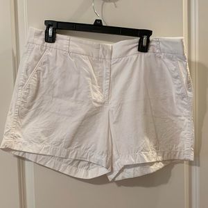 White J Crew 4.5 in Inseam Chino Shorts